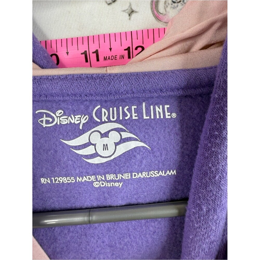 Disney cruise line sweater hoodie Purple Minnie Mouse Lace-Up Hoodie letβs sail - Picture 9 of 11